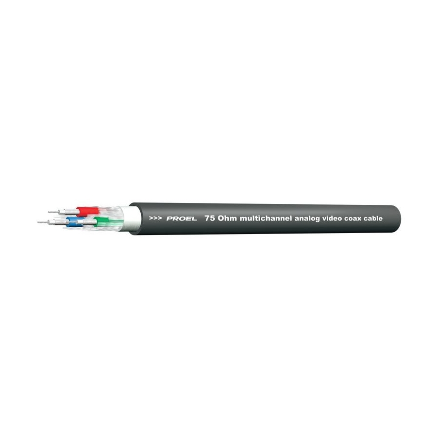 PROEL RGBCOAX3 - аналоговый коаксиальный RGB кабель. 75 Ом.
