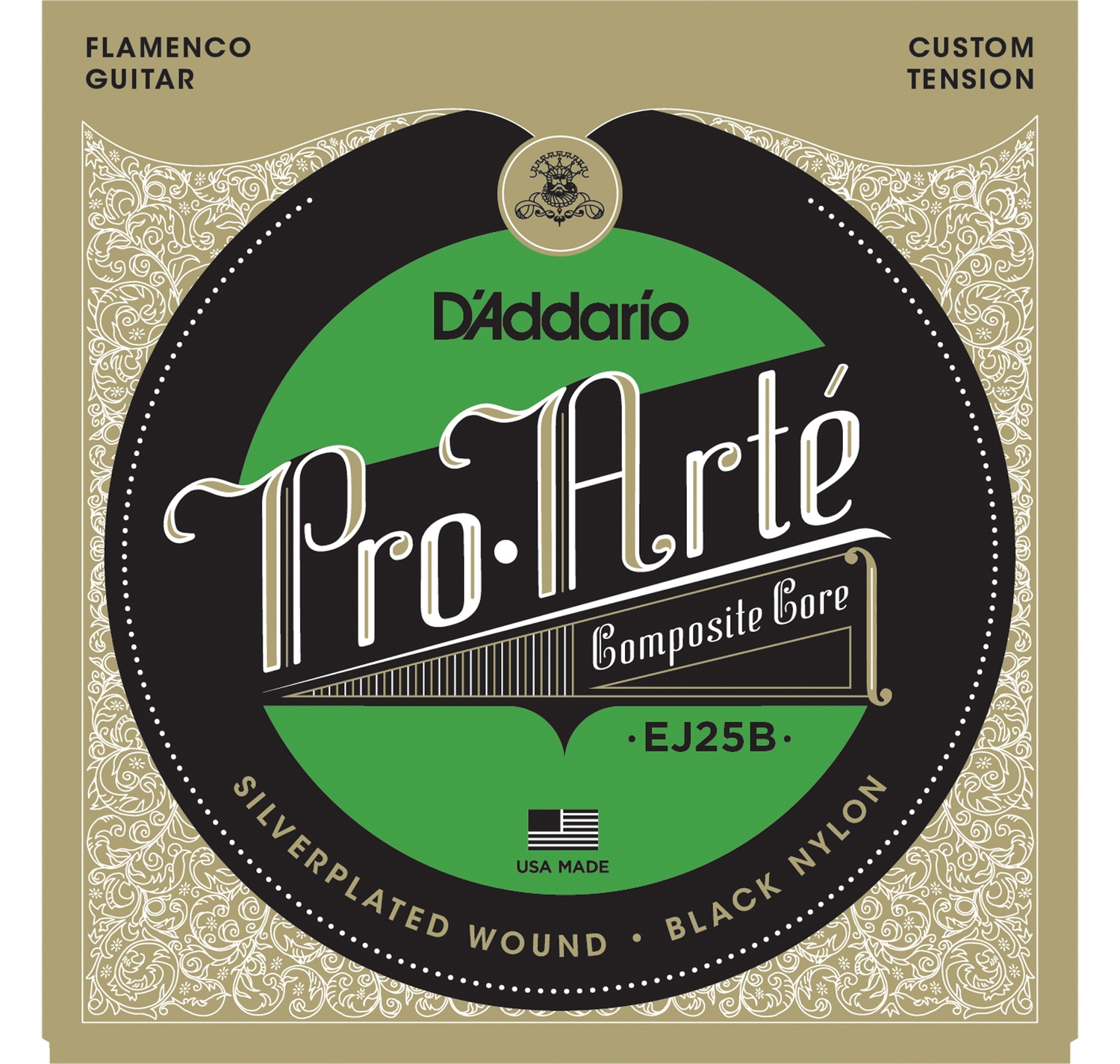 D'ADDARIO EJ25B Flamenco - струны для классической гитары (три первые струны - black)