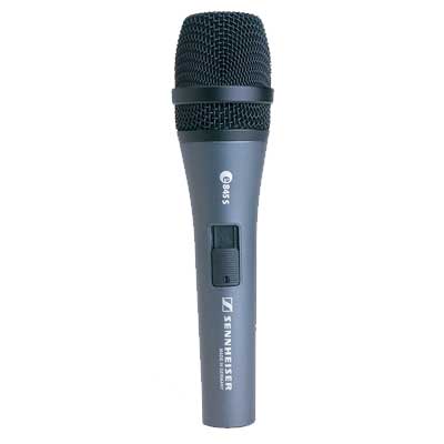 SENNHEISER E 845 S - динамический вокальный микрофон с выкл., суперкардиоида, 40 - 16000 Гц, 200 Ом
