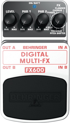BEHRINGER FX600 - педаль цифровых стерео мультиэффектов ( фленджер, хорус, фейзер и т.п.)