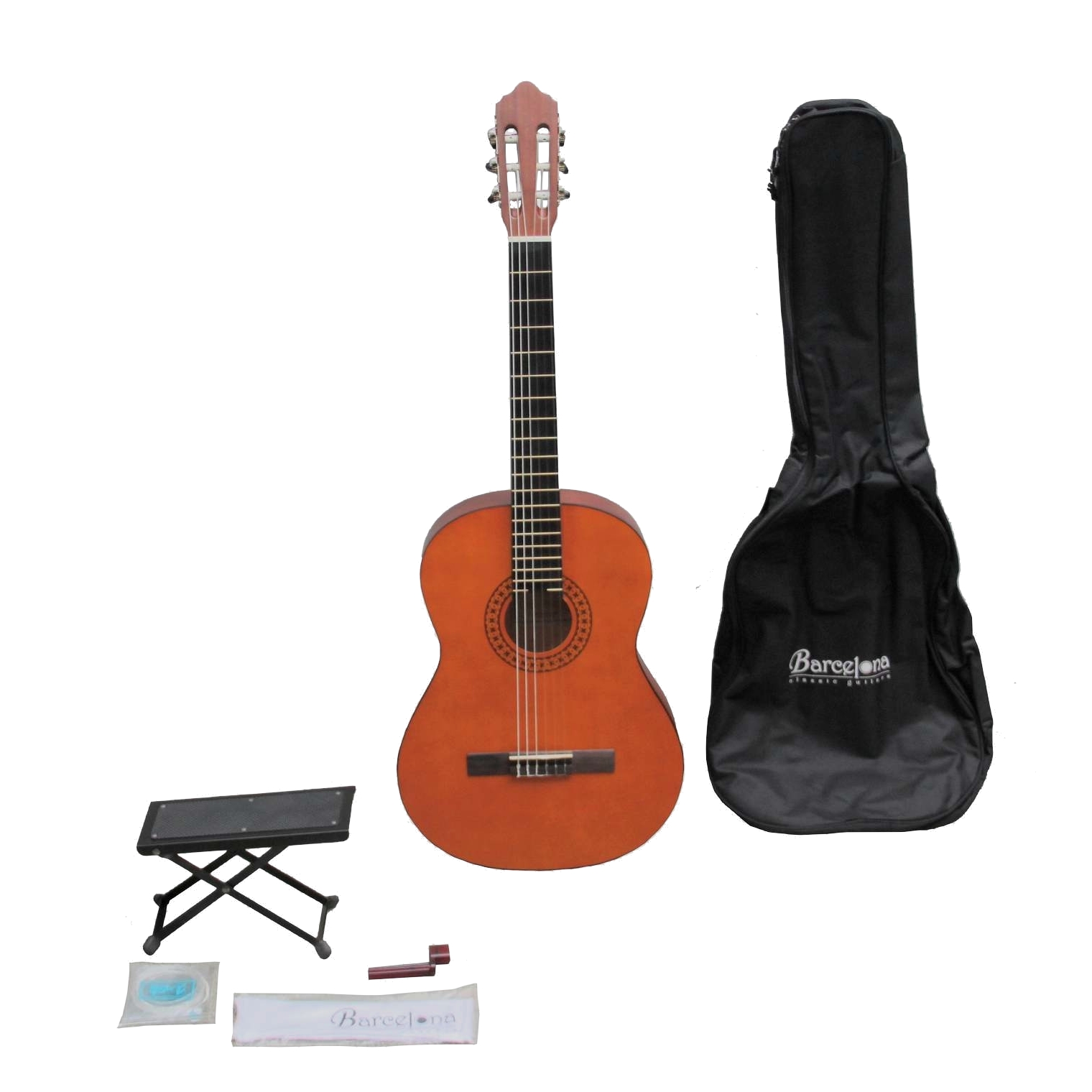BARCELONA CG11K/NA - набор: классическая гитара, чехол, подставка, струны