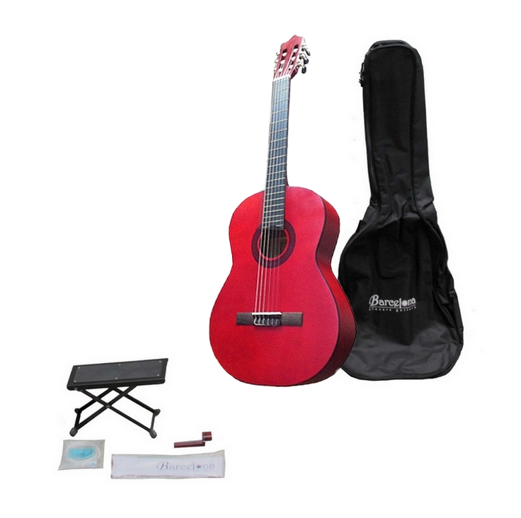 BARCELONA CG11K/RD - набор: классическая гитара, чехол, подставка, струны