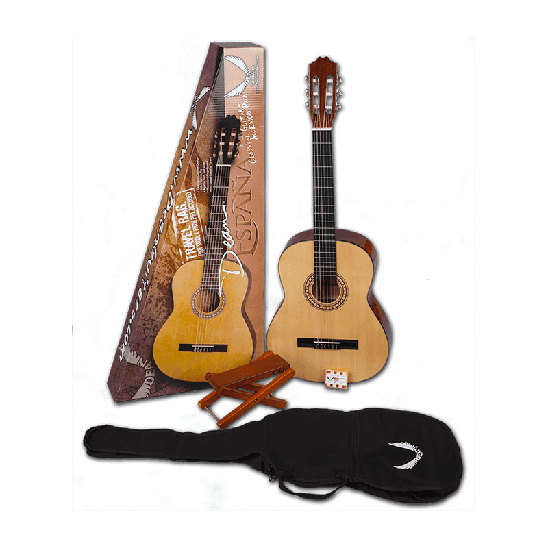 DEAN PC PK - комплект: классическая гитара, чехол, подставка под ногу, камертон, цвет натуральный
