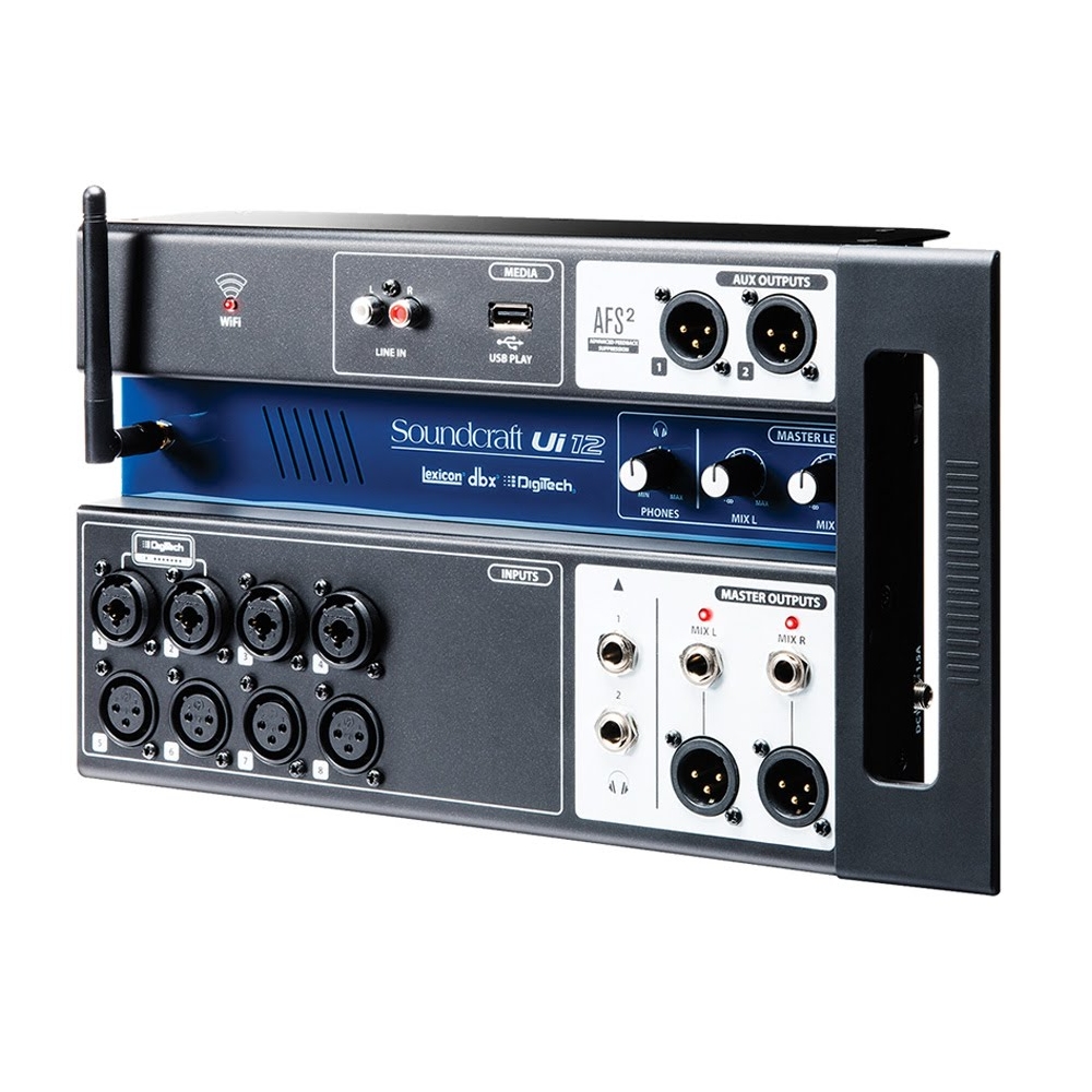 SOUNDCRAFT Ui-12 -  , 4 comboXLR  mic/line, 4 XLR  mic