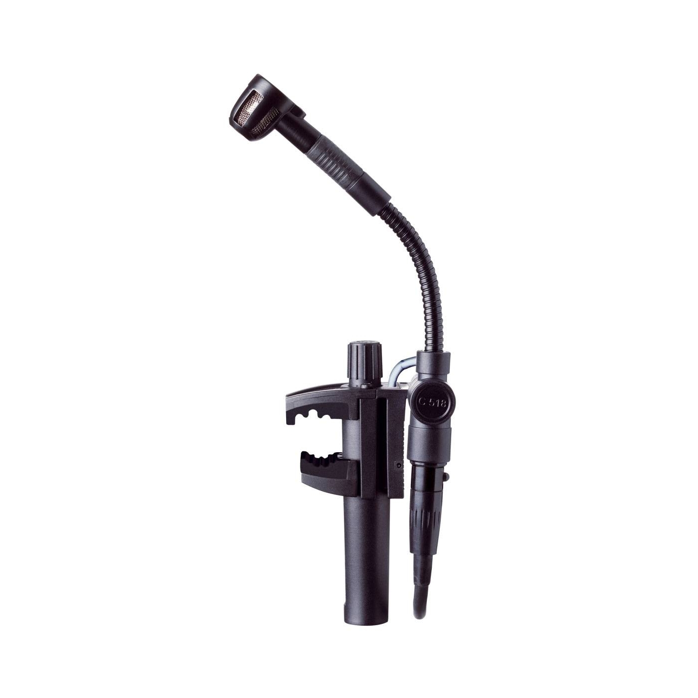 AKG C518 ML - микрофон миниатюрный на струбцине с виброзащищенным капсюлем  для ударных