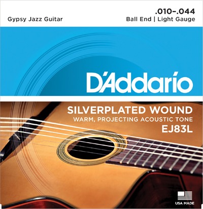 D'ADDARIO EJ83L -      Selmer (Gypsy guitar), , Light, 10-44