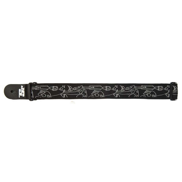 PLANET WAVES 50JS05 - гитарный ремень, тканый, для эл.гитар (чёрно-белые уродцы) PLANET WAVES 50JS05 - гитарный ремень, тканый, для эл.гитар (чёрно-белые уродцы)