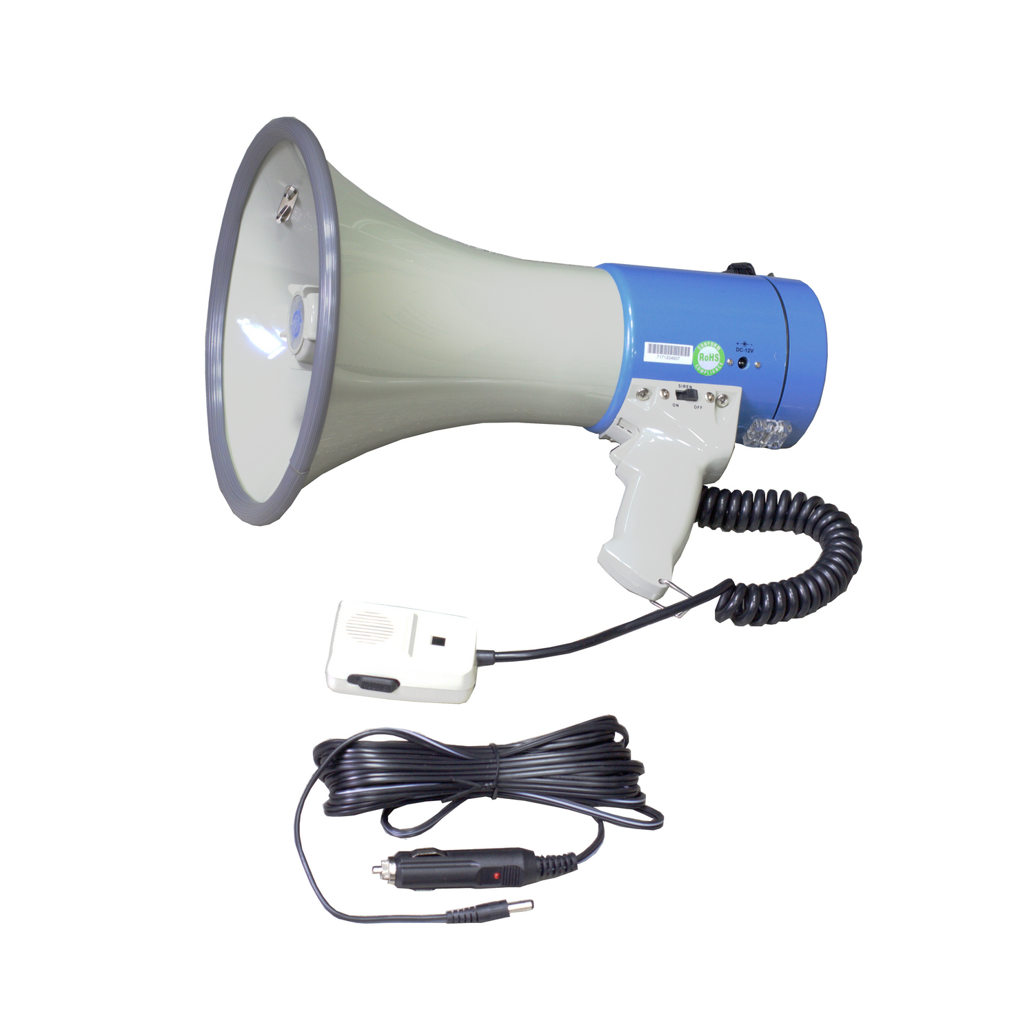 SHOW ER-66SD - мегафон ручной 25 Вт, выносной микрофон, сирена, пластик