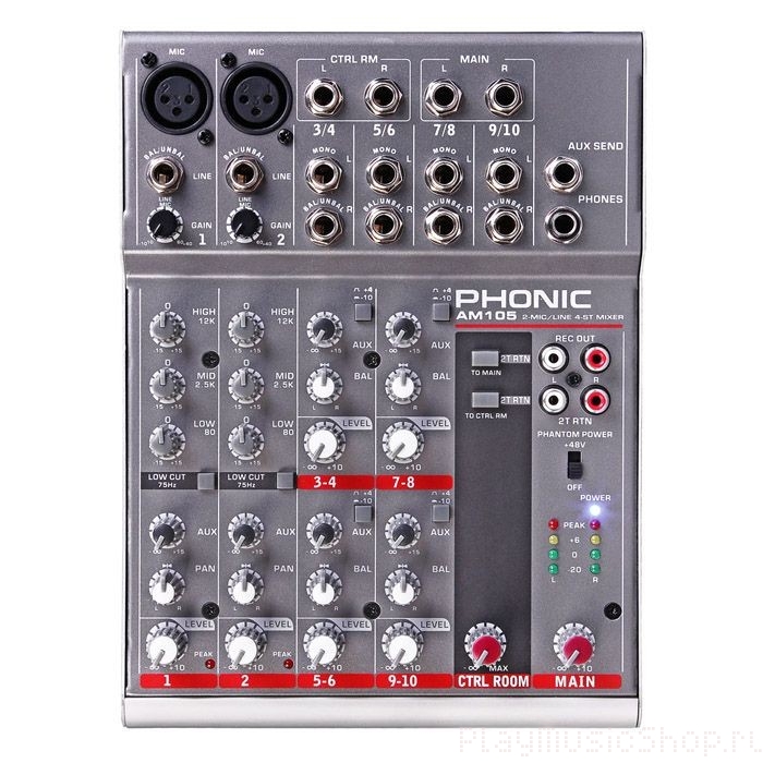 Микшерный пульт Phonic AM 105 Микшерный пульт Phonic AM 105