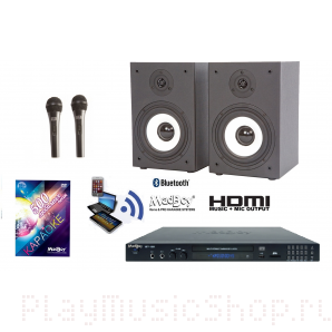Madboy ДОМАШНИЙ с Bluetooth-1 - комплект для караоке + 5 масок знаменитостей Madboy ДОМАШНИЙ с Bluetooth-1 - комплект для караоке + 5 масок знаменитостей